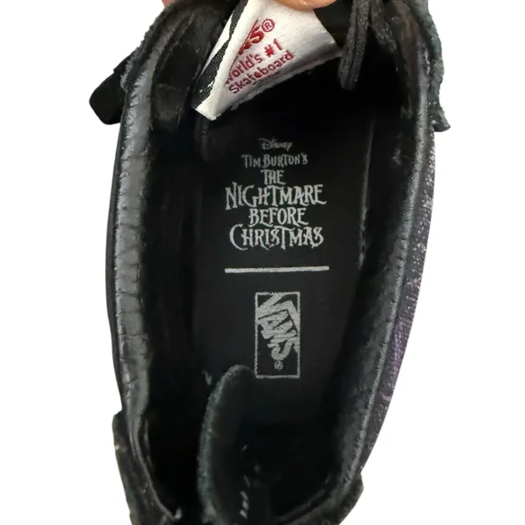 Vans x Disney Nightmare Before Christmas High Top Sneakers Kids 4 Jack Skellingt - Picture 7 of 10